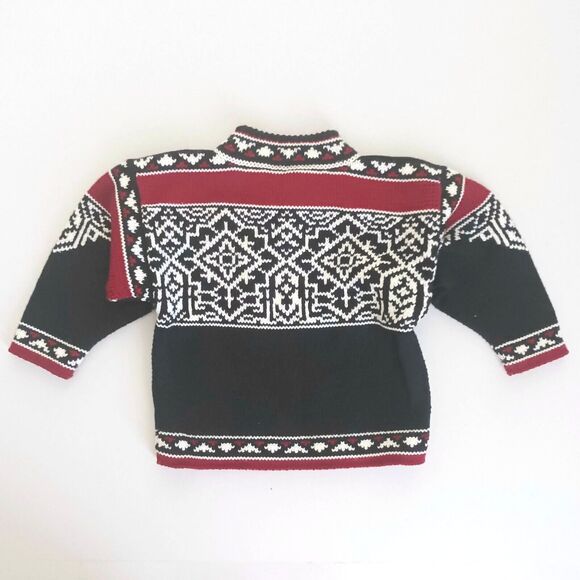 NEW Dale of Norway Pure New Wool Nordic 1/4 Zip Pullover Sweater Toddler Sz 2 - Picture 2 of 6